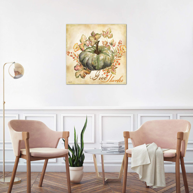 Watercolor Harvest I - Wrapped Canvas Print, 66.04 cm H x 66.04 cm W x 1.91 cm D