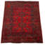 Tapis de zone en laine rouge 3 pi 3 po x 4 pi 11 po à main one-of-kind-noué la 2010s esari turque Alarick