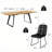 Modern Kitchen Dining Set, Extendable Dining Table with Upholstered Dining Chairs-119358123-119358124