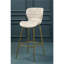 Foosland Upholstered Counter Stool with Metal Frame-340827996-340827997