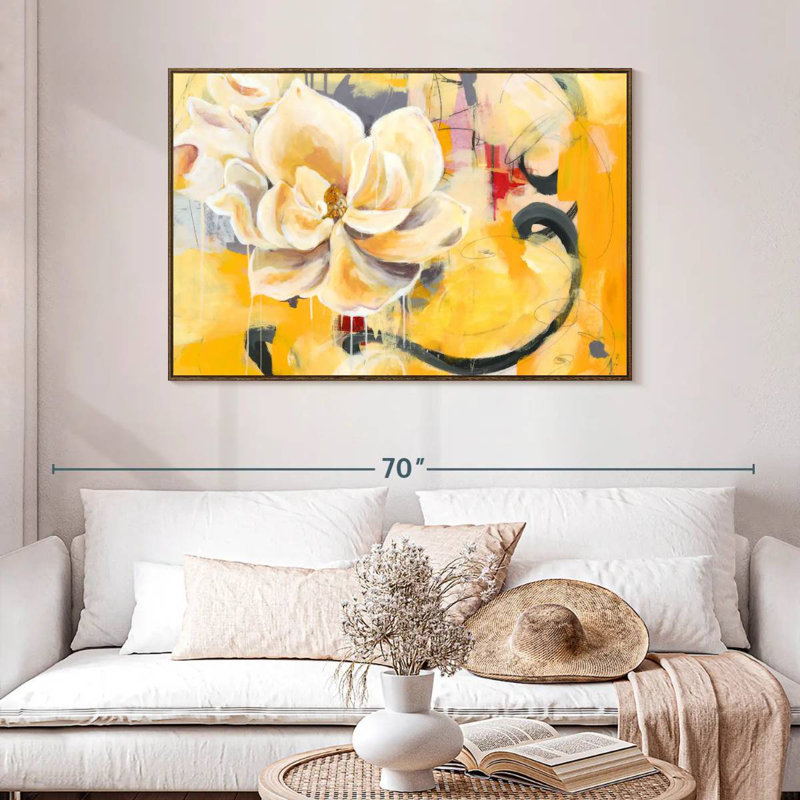 Southern Charm, 46" X 31", Floating Frame Walnut