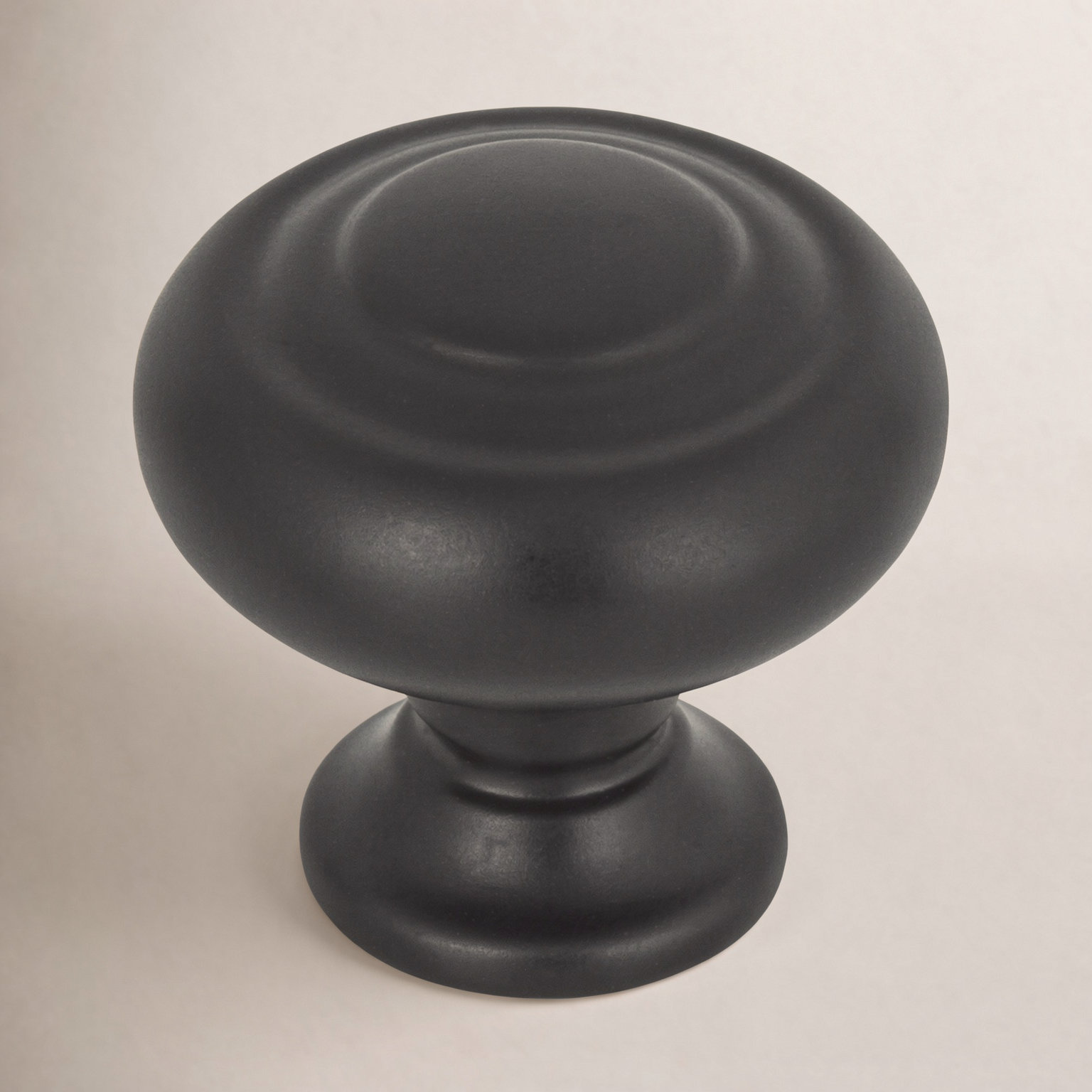 Grace Kent Mushroom Cabinet Knob, Flat Black