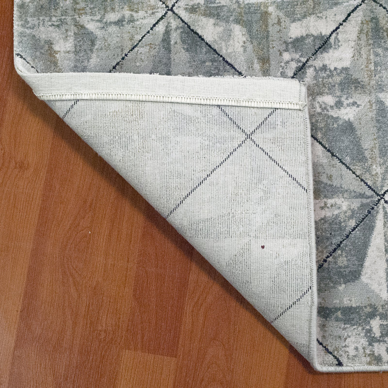 Tapis gris Elick, Rectangle 5 pi 3 po x 7 pi 7 po