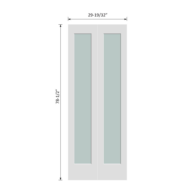 Porte pliante 80 po, 30 po x 80 po