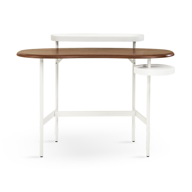 Flow Dressing Table with Side Shelf, Walnut
