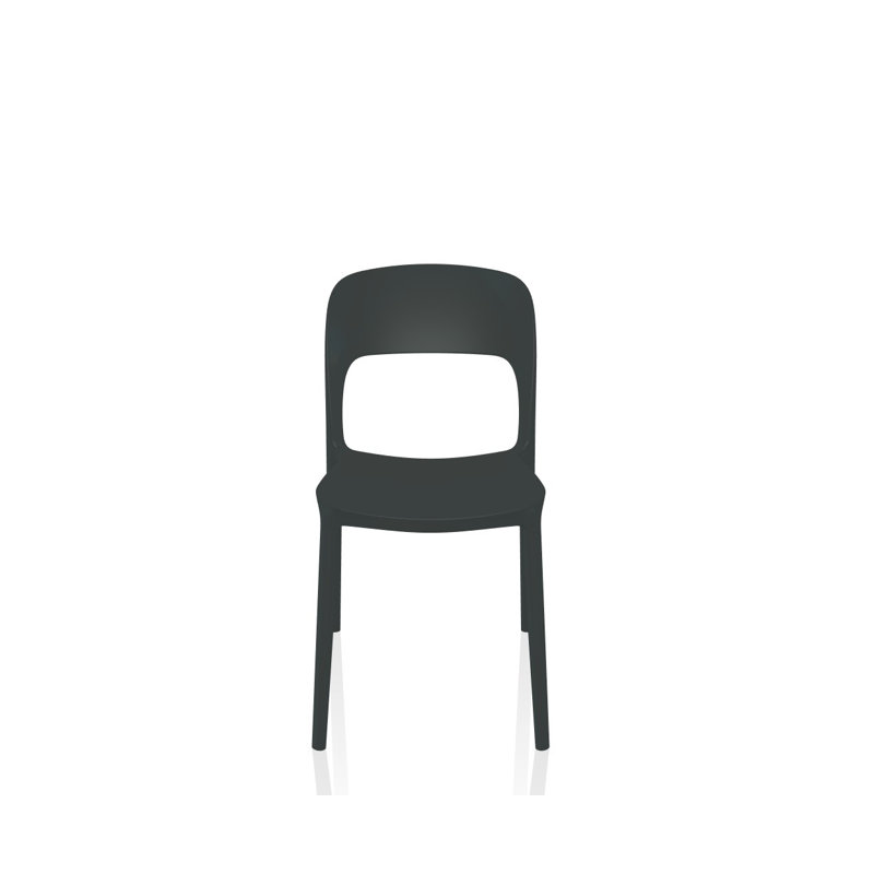 Gipsy Outdoor Dining Side Chair, Anthracite
