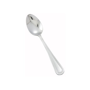 Dots Stainless-Steel Teaspoon, Heavyweight, 7" (12 Pack) (Set of 12)