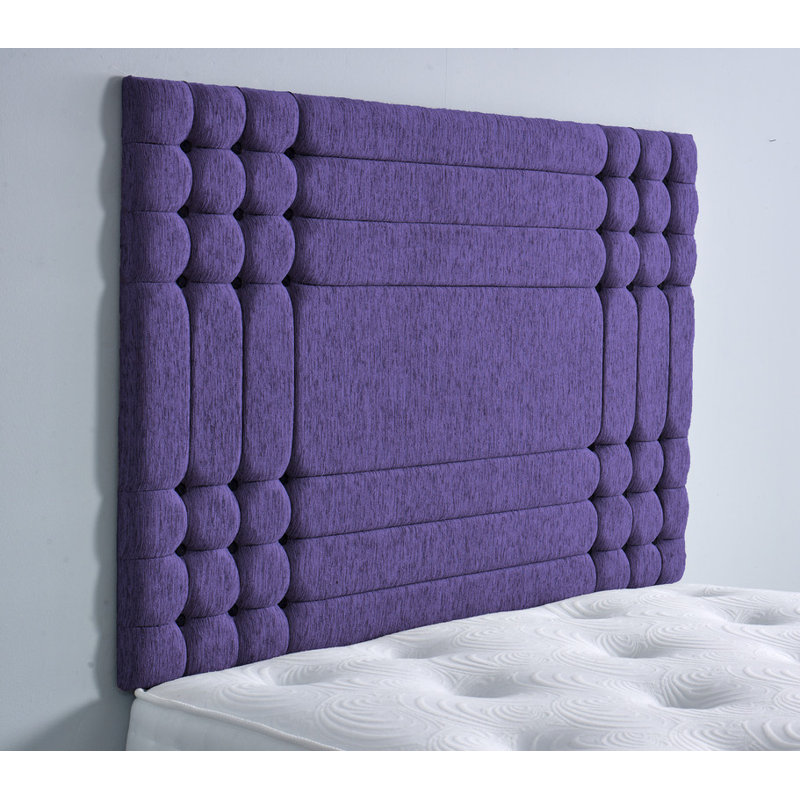Upholstered Headboard, Purple, Single (3')