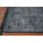 Tapis unique en coton gris anthracite et gris 7 pi 11 po x 5 pi 6 po
