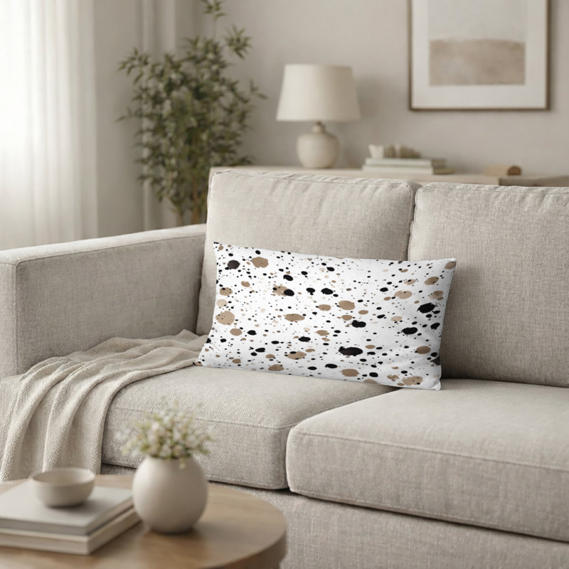 Coussin décoratif abstrait Abstract, H 12 po x l 20 po
