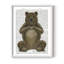 «Bear and Hand Heart», reproduction encadrée - bois massif-937106852-937106849