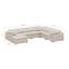 Canapé modulaire modulaire, canapé en U avec repose-pieds mobile-596157037