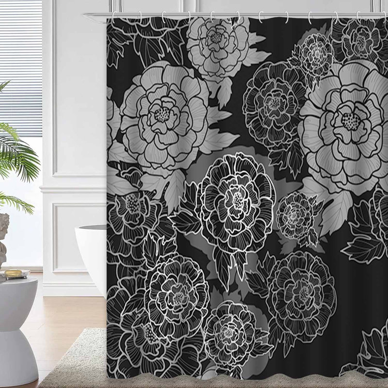 Rideau de douche Peony, L 72 po x l 72 po