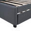 Lit de jour rembourré avec couchette simple pour canapé-lit, pas de sommier tapissier, tissu en lin-1945126682-1945126660