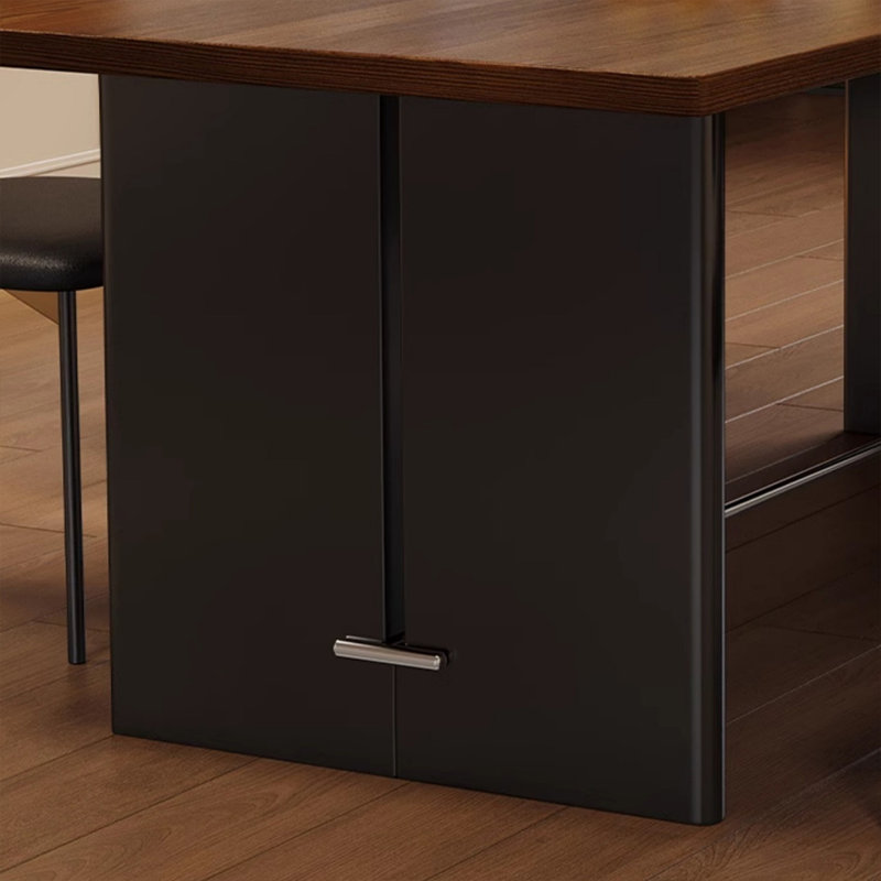 Ensemble de table de salle à manger écologique en bois massif, H 29,52 po x L 55,11 po x l 31,49 po