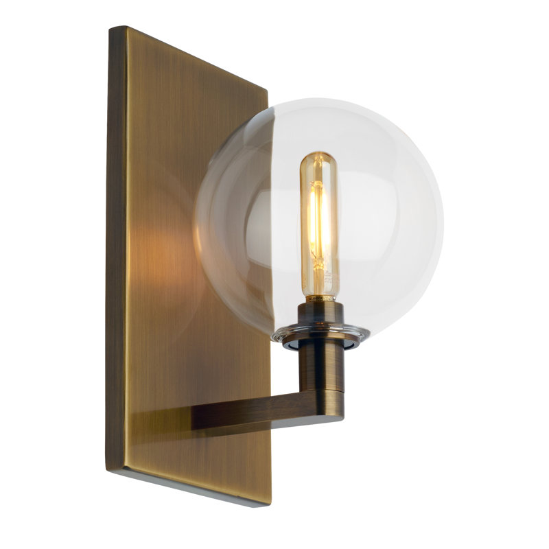 Gambit 1 - Light LED Armed Sconce, Yes, Aged Brass