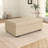 Folding Ottoman Sleeper Bed with Memory Foam Mattress and Tufted Design-705936061