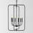 Iniyah 6 - Light Black Candle Style Pendant