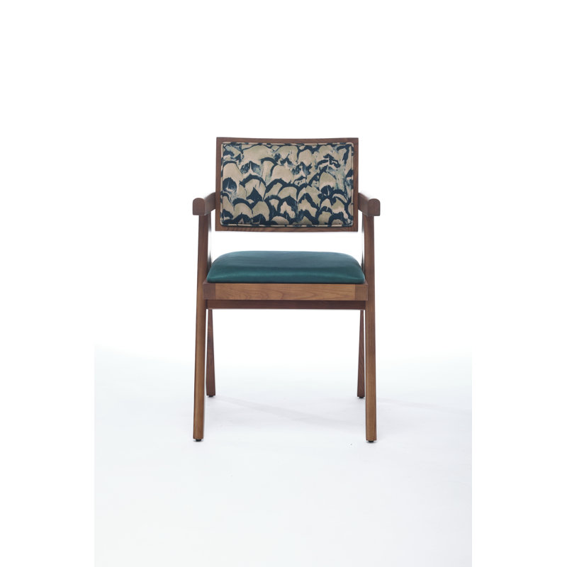 Chaise Chatoya Chanidi, Sarcelle, Noyer