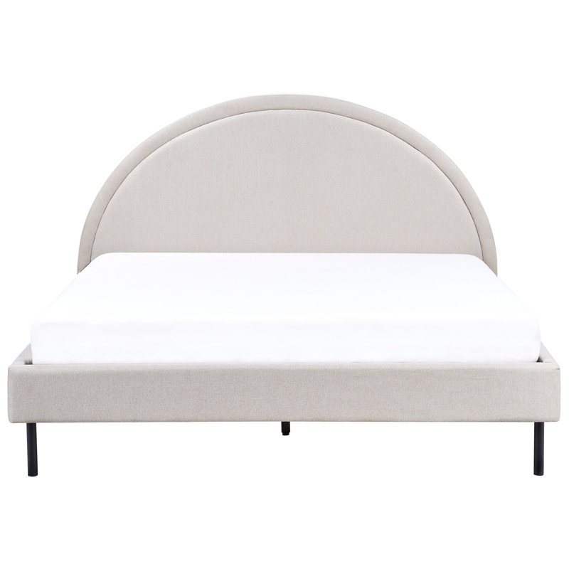 Bed Fabric MARGUT 200 cm, Beige, European Kingsize (160 x 200 cm)
