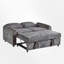 Canapé-lit gigogne escamotable avec dossier réglable, poches de rangement et ports USB-1307766627