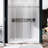55'' - W x 76'' H Single Added Door Frameless Shower Door with Enduro Easy-Clean Shield-85016942
