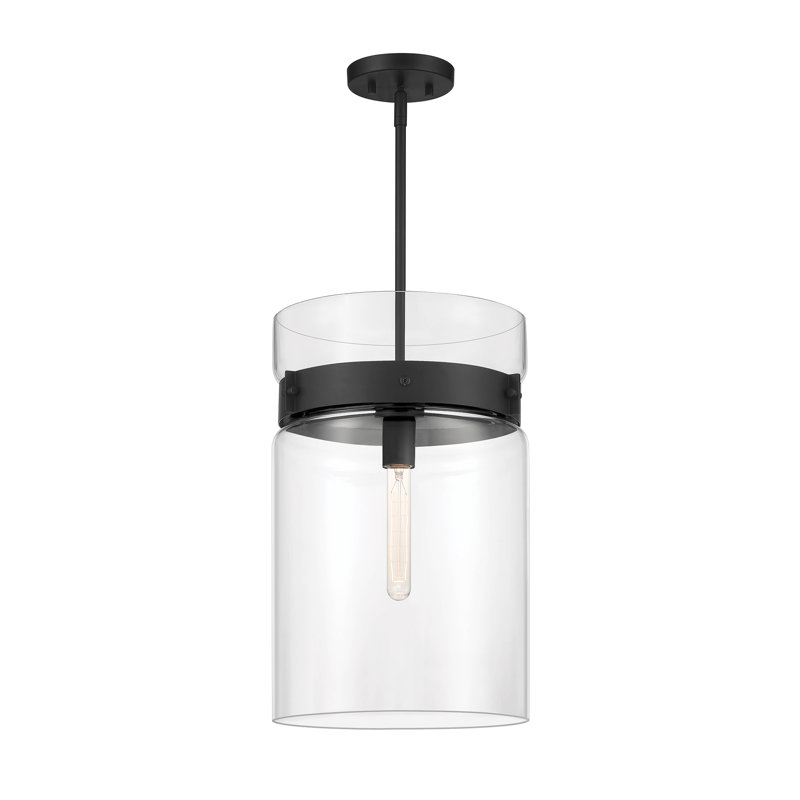 Luminaire suspendu cylindrique à 1 lumière Deuxville