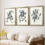 «Growing Leaves IV», impression encadrée sur mesure de qualité supérieure - 3 pièces-806555152-806555158