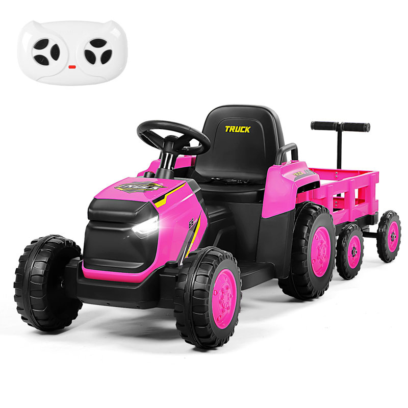 JooliH Battery Powered Ride On with Remote Control, Pink