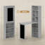 Conception de bureau escamotable et pliable