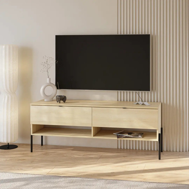 Tarzym TV Stand for TVs up to 50", Oak Lindberg