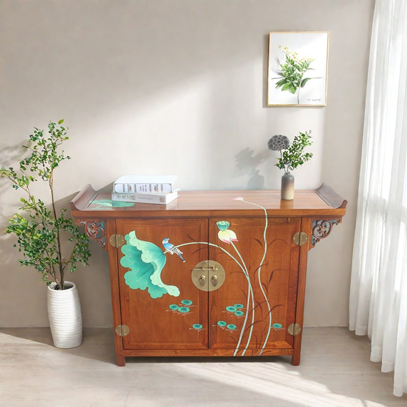 Solid  Camphor Wood Entryway Cabinet