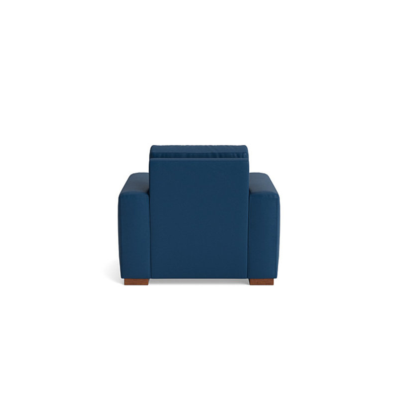 Couch Potato Chair, Leather - Deep Blue
