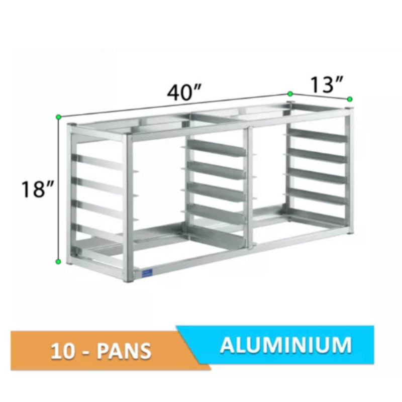 Support à chignon mural en aluminium Express l 40 po x H 18 po - Peut contenir 10 moules