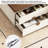 Modern rectangular solid wood storage coffee table-1329661256