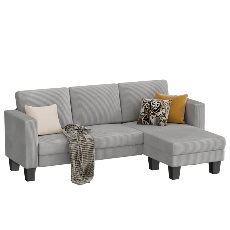 Upholstered Sectional, Gray