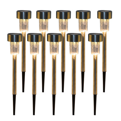 Low Voltage Solar Powered Integrated LED Metal Pathway Light Pack