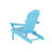 MALIBU FOLDING RECLINING ADIRONDACK CHAIR WEATHER RESISTANT DESIGN-570976420