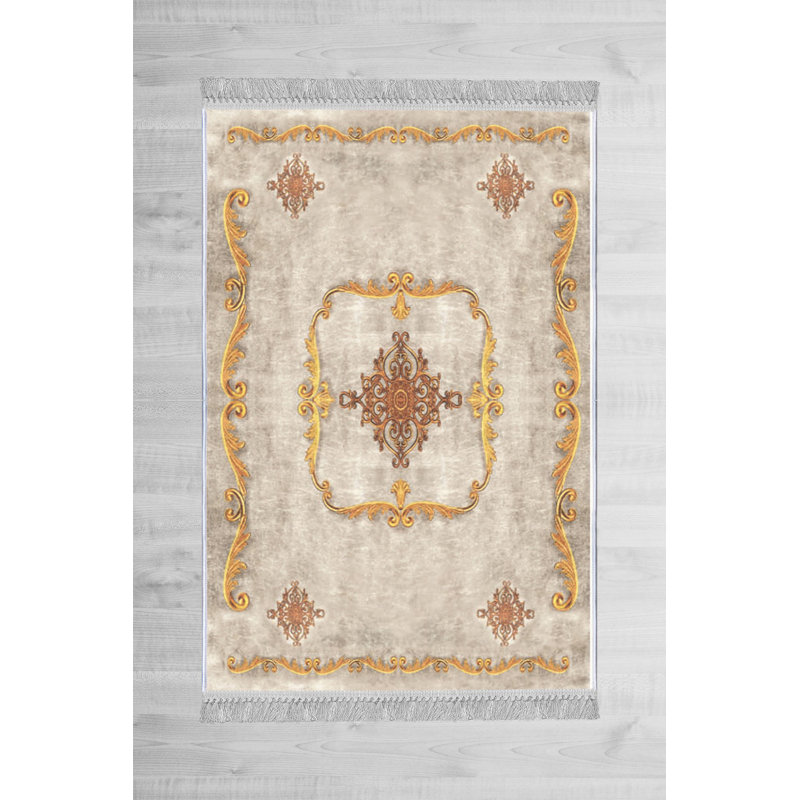 Luxurious Non-Slip Woven Carpet, 100% Velvet Fabric, 31.5 x 47.2 inches | Antibacterial, 13.5 mm Total Height, Machine Washable | Ideal for Living Room, Bedroom & Home Decor, Soft & Durable Design