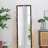 23" x 72" Full Length Mirror with Metal Beaded Frame, Rectangular Oversized Mirror for Living Room Bedroom, Black