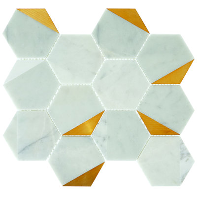 Random Sized Natural Stone Mosaic Wall Tile