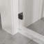 Porte de douche coulissante sans cadre l 44 à 48 po x H 72 po, verre trempé 1/4 po, noir mat