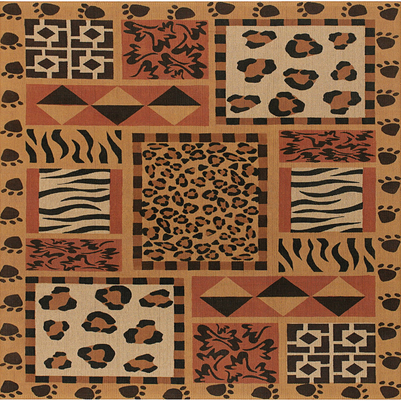 Tapis brun Irondale, Carré 7 pi 9 po