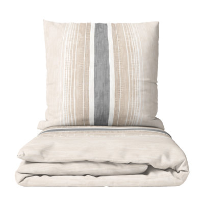 Brambly Cottage Chiasson Cotton Blend Striped Duvet Cover Set with Pillow Shams and Pillowcases