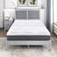 Matelas hybride en mousse à mémoire de forme infusée de gel de thé vert très grand californien moderne et contemporain de 12 po Gann avec base infusée de charbon de bois, niveau de confort ferme-257920694
