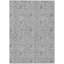 Tapis extérieur lavable abstrait 8 pi x 10 pi doré et gris anthracite