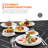 7-piece Metal Padded PVC-coated polyester Patio Dining Set With Umbrella Hole