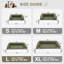Elevated Dog Bed with Removable Cooling Cushion-801308712-801308713