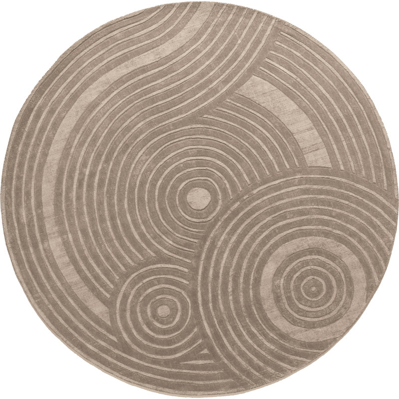 Galewood Abstract Flat Weave Area Rug, Round 200  cm