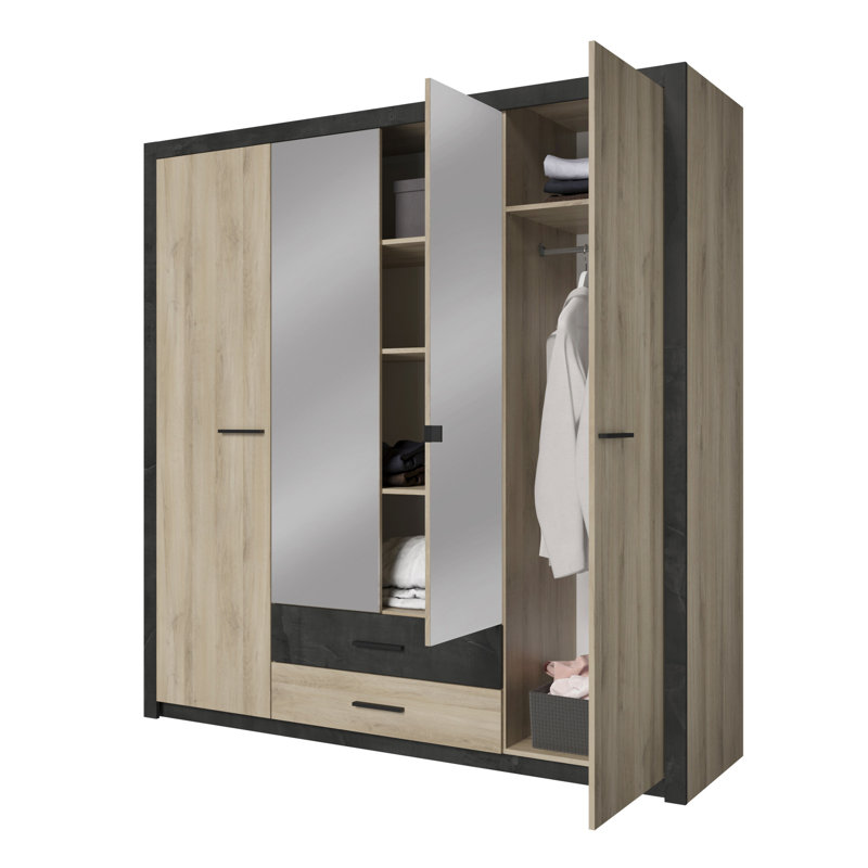 4 Door Manufactured Wood Wardrobe